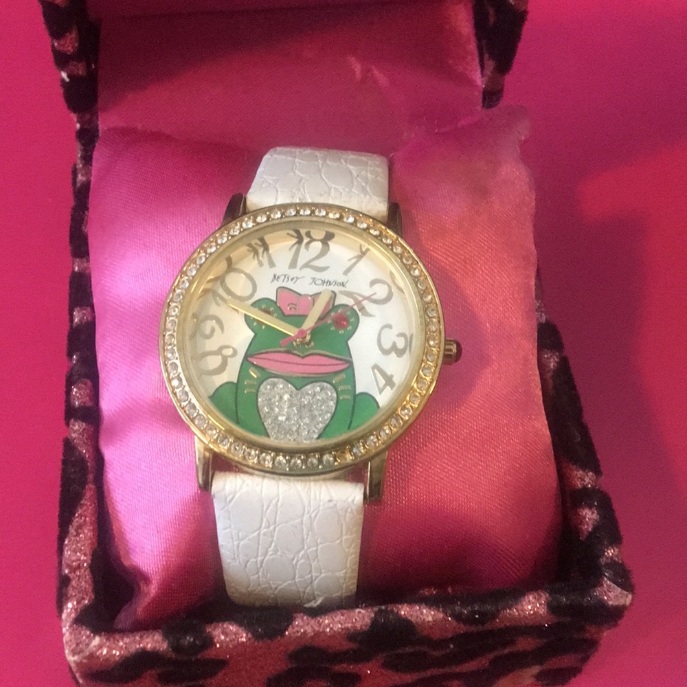 Quirky Betsey Johnson Frog watch!